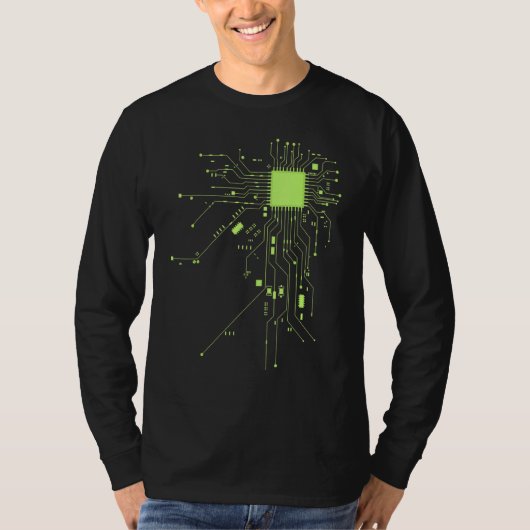 Cpu-technologie Nerd Computer Chip Computer Scient T-shirt (Voorkant)