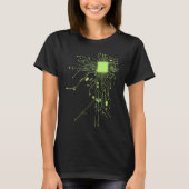 CPU-technologie Nerd Computerchip Informatief Prog T-shirt (Voorkant)