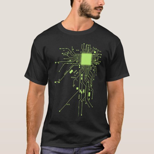 CPU-technologie Nerd Computerchip Informatieve Pro T-shirt (Voorkant)
