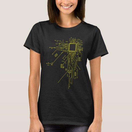 CPU-technologie Nerd Computerchip Informatieve Pro T-shirt (Voorkant)