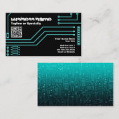 CPU v.3 met QR-code Visitekaartje (Voorkant / Achterkant)