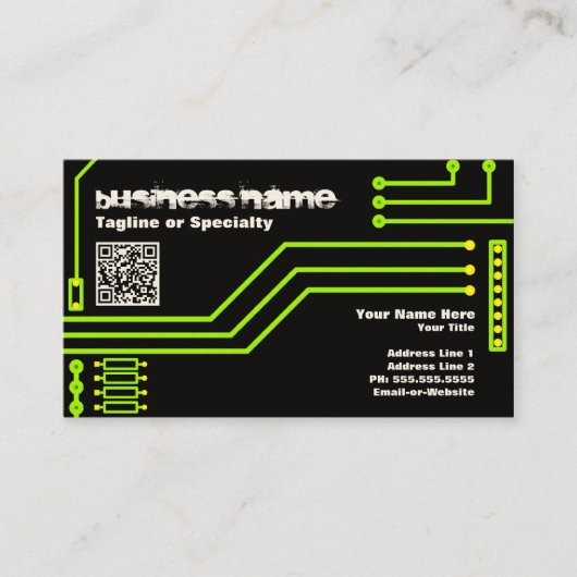 cpu v.3 met qr-code visitekaartje (Voorkant)