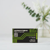 cpu v.3 met qr-code visitekaartje (Staand voorkant)