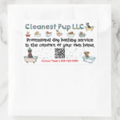 CPup-sticker Rechthoekige Sticker (Tas)