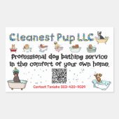 CPup-sticker Rechthoekige Sticker (Voorkant)