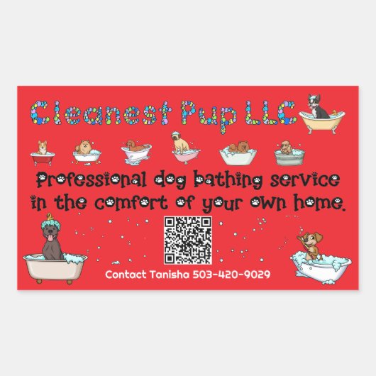 CPup-sticker Rechthoekige Sticker (Voorkant)