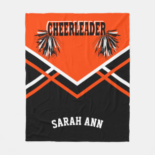 Cpure Oranje 📣 Cheerleader Outfit Style Fleece Deken