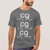 CQ CQ Morse code Amateur Ham Radio kleding T-shirt (Voorkant)