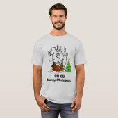 CQ Merry Kerstham Radio T-Shirt CQ (Voorkant volledig)