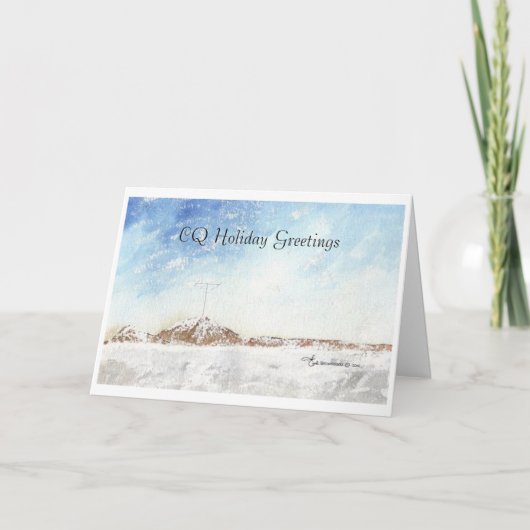 CQ Vakantie Kerst Kaart met Verse (Voorkant)