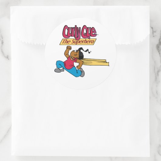 CQ voor de redding Ronde Sticker (Tas)