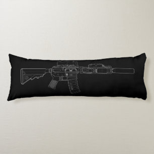 CQBR MK18 Mod 0 Black Body Pillow Lichaamskussen