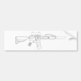 CQBR MK18 Mod 0 Bumpersticker