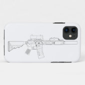 CQBR MK18 Mod 0 Case-Mate iPhone Case (Achterkant (horizontaal))