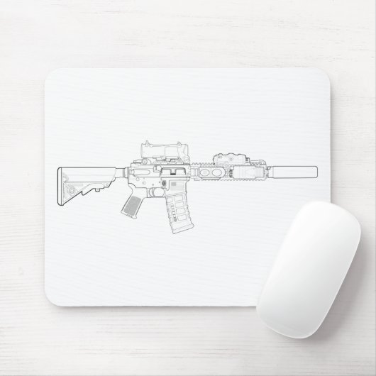 CQBR MK18 Mod 0 Mousepad Muismat (Met muis)