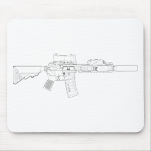 CQBR MK18 Mod 0 Mousepad Muismat