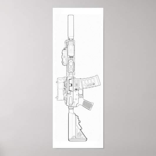 CQBR MK18 Mod 0 Poster (Voorkant)