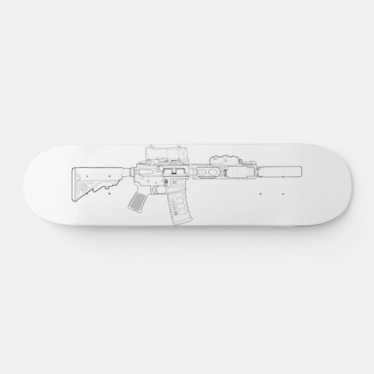 CQBR MK18 Mod 0 Skateboard (Horizontaal)