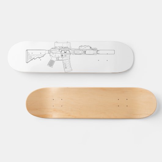 CQBR MK18 Mod 0 Skateboard (Horizontaal)