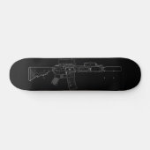 CQBR MK18 Mod 0 Zwarte Skateboard (Horizontaal)