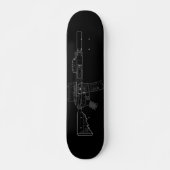 CQBR MK18 Mod 0 Zwarte Skateboard (Voorkant)