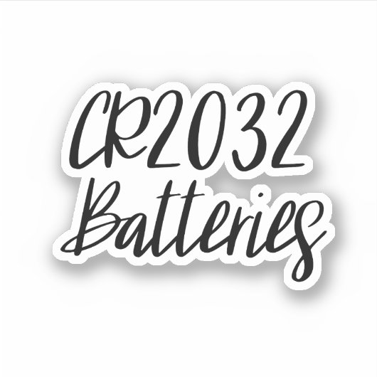 CR2032 Batterijen Opslag Sticker (Voorkant)