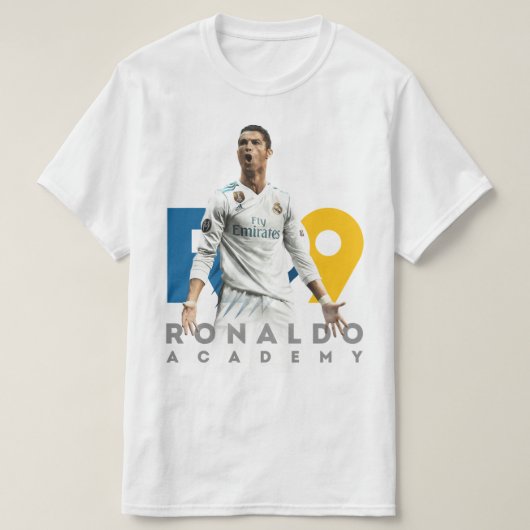 CR7 Ronaldo Academy Football T-Shirt ⚽ (Design voorkant)