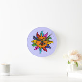 CR-Aztec Sun Wall Clock Ronde Klok (Huis)