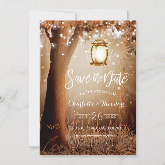 CR Code Rustic Country Wedding Save the Date (Voorkant)