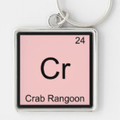 Cr - Crab Rangoon Funny Chemistry Element Symbol Sleutelhanger (Voorkant)