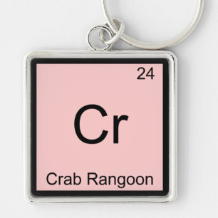 Cr - Crab Rangoon Funny Chemistry Element Symbol Sleutelhanger
