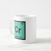 Cr - Creationisme Philosophy Chemistry-symbool Koffiemok (Voorkant links)