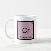 Cr - Creepypasta Chemistry Element Symbol T-shirt Koffiemok (Links)