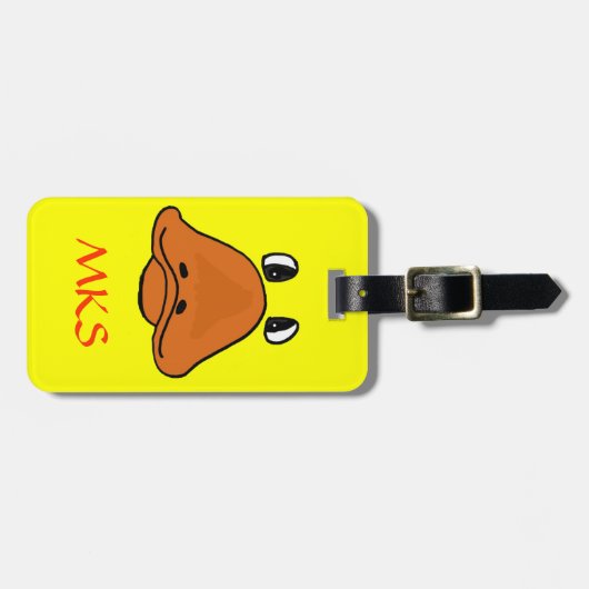 CR- Funny Duck Face Bagagelabel (Voorkant horizontaal)