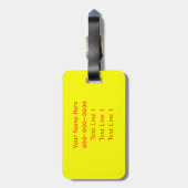 CR- Funny Duck Face Bagagelabel (Achterkant verticaal)