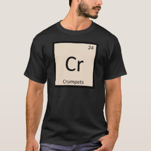 Cr - Kortstondige scheikunde - Tabelsymbool T-shirt