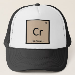 Cr - Krabkoekjes Chemie Periodiek Systeem Symbool Trucker Pet