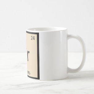 Cr - Periodiek tabelsymbool chemie forellen Koffiemok