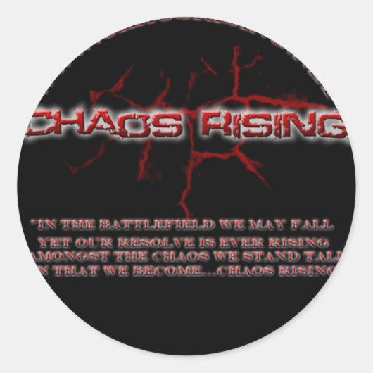 CR Round Sticker (Voorkant)