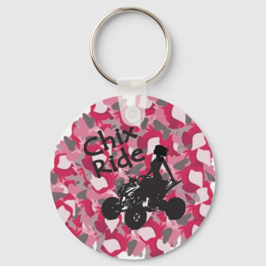 CR Roze Camo Sleutelhanger (Voorkant)