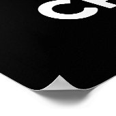 Cra-bee Funny Crabby Bee Pun Dark BG Poster (Hoek)