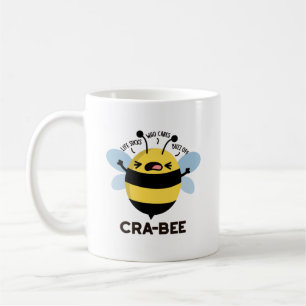 Cra-bee Funny Crabby Bee Pun Koffiemok