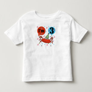 Crab 3rd Birthday Kinder Shirts