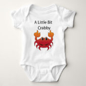 Crab "A Little Bit Crabby" Romper (Voorkant)