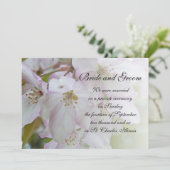 Crab Apple Blossom Marriage Announement Aankondiging (Staand voorkant)