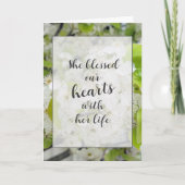 Crab Apple Blossom Sympathia Card Kaart (Voorkant)