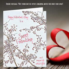 Crab Apple Sweet Friend Valentijn's groet Kaart