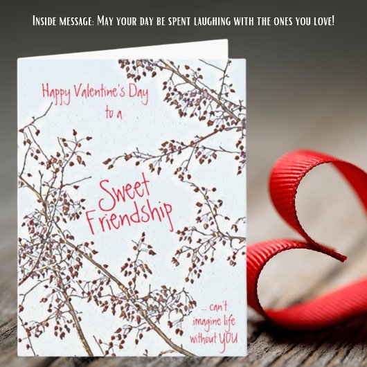 Crab Apple Sweet Friend Valentijn's groet Kaart