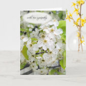 Crab Apple Tree Blossom Sympathie Kaart (Gele Bloem)