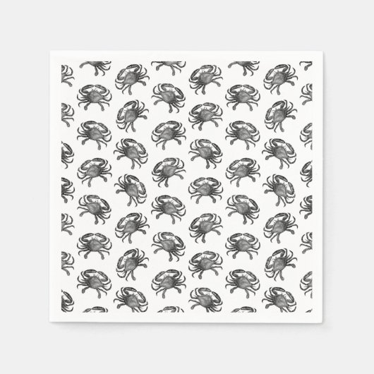  Crab Art Pattern CUSTOM ACHTERGROND COLOR Servet (Voorkant)